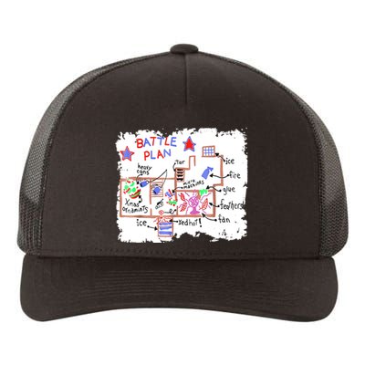 Funny Battle Plan Christmas Home Hand Dawn Alone Xmas Yupoong Adult 5-Panel Trucker Hat