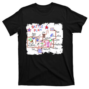 Funny Battle Plan Christmas Home Hand Dawn Alone Xmas T-Shirt