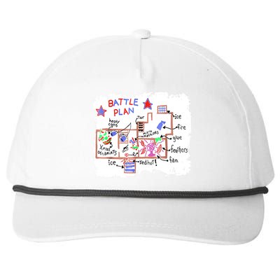 Funny Battle Plan Christmas Home Hand Dawn Alone Xmas Snapback Five-Panel Rope Hat