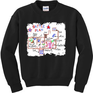 Funny Battle Plan Christmas Home Hand Dawn Alone Xmas Kids Sweatshirt