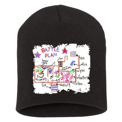 Funny Battle Plan Christmas Home Hand Dawn Alone Xmas Short Acrylic Beanie