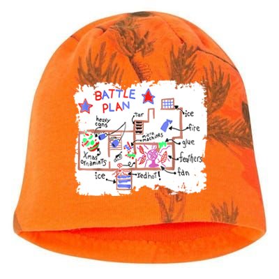 Funny Battle Plan Christmas Home Hand Dawn Alone Xmas Kati - Camo Knit Beanie