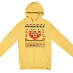 Funny Beer Pong Ugly Christmas Sweater Gift Premium Pullover Hoodie