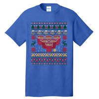 Funny Beer Pong Ugly Christmas Sweater Gift Tall T-Shirt