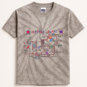 Funny Battle Plan Christmas Home Hand Dawn Alone Xmas Kids Tie-Dye T-Shirt