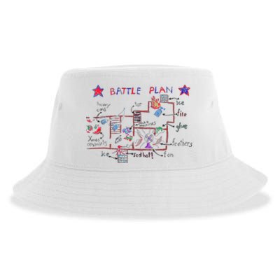 Funny Battle Plan Christmas Home Hand Dawn Alone Xmas Sustainable Bucket Hat