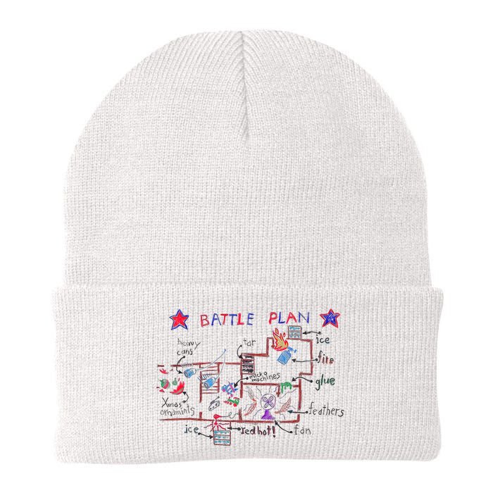 Funny Battle Plan Christmas Home Hand Dawn Alone Xmas Knit Cap Winter Beanie