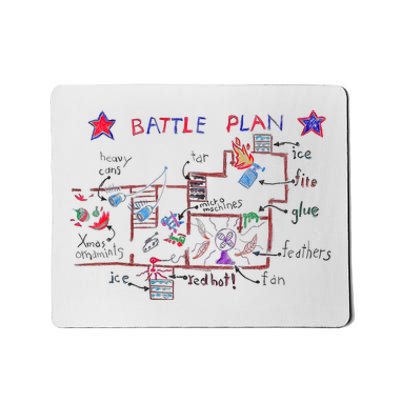 Funny Battle Plan Christmas Home Hand Dawn Alone Xmas Mousepad