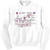 Funny Battle Plan Christmas Home Hand Dawn Alone Xmas Kids Sweatshirt