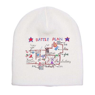 Funny Battle Plan Christmas Home Hand Dawn Alone Xmas Short Acrylic Beanie