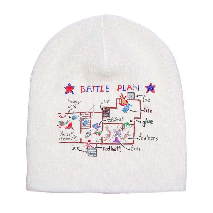 Funny Battle Plan Christmas Home Hand Dawn Alone Xmas Short Acrylic Beanie