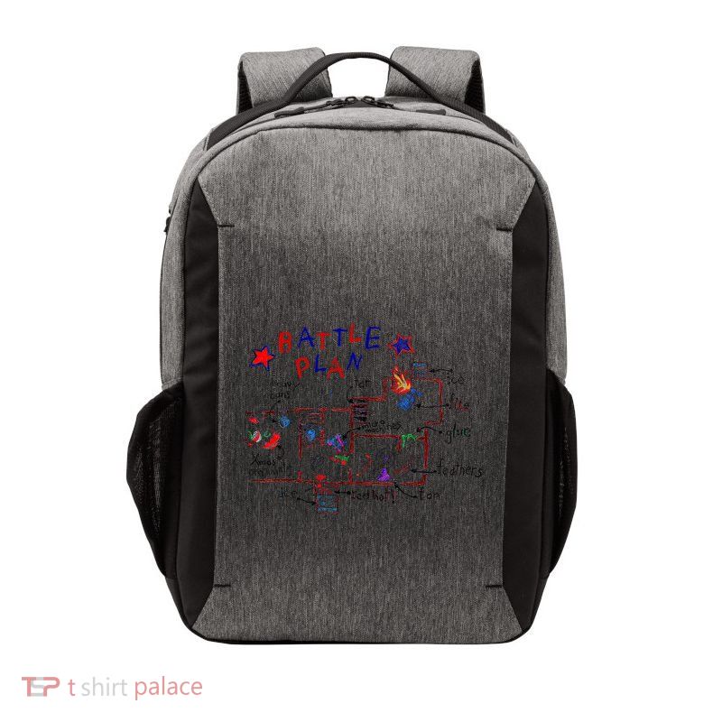 Funny Battle Plan Christmas Home Hand Dawn Alone Xmas Vector Backpack