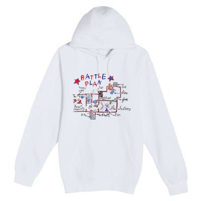 Funny Battle Plan Christmas Home Hand Dawn Alone Xmas Premium Pullover Hoodie