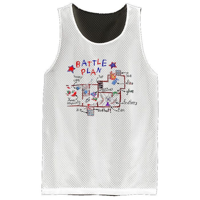 Funny Battle Plan Christmas Home Hand Dawn Alone Xmas Mesh Reversible Basketball Jersey Tank