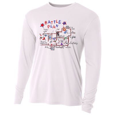 Funny Battle Plan Christmas Home Hand Dawn Alone Xmas Cooling Performance Long Sleeve Crew