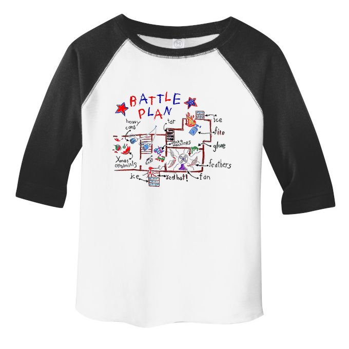 Funny Battle Plan Christmas Home Hand Dawn Alone Xmas Toddler Fine Jersey T-Shirt