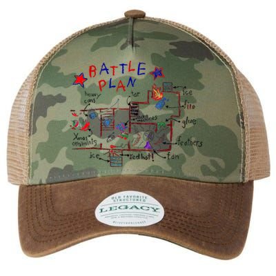 Funny Battle Plan Christmas Home Hand Dawn Alone Xmas Legacy Tie Dye Trucker Hat