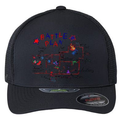 Funny Battle Plan Christmas Home Hand Dawn Alone Xmas Flexfit Unipanel Trucker Cap