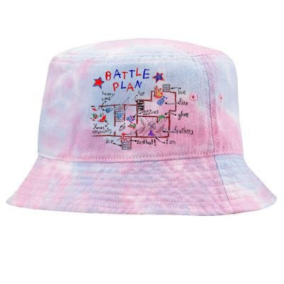 Funny Battle Plan Christmas Home Hand Dawn Alone Xmas Tie-Dyed Bucket Hat