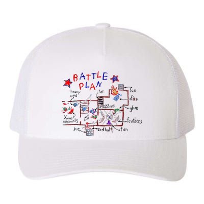 Funny Battle Plan Christmas Home Hand Dawn Alone Xmas Yupoong Adult 5-Panel Trucker Hat