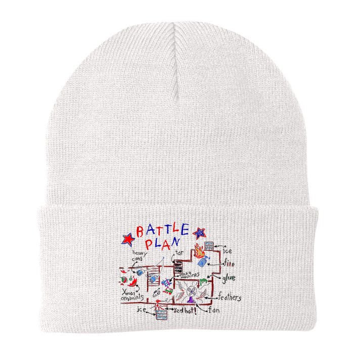 Funny Battle Plan Christmas Home Hand Dawn Alone Xmas Knit Cap Winter Beanie