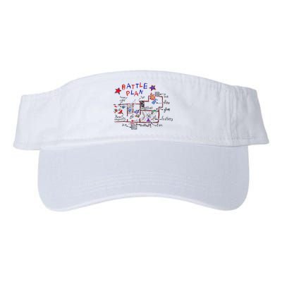 Funny Battle Plan Christmas Home Hand Dawn Alone Xmas Valucap Bio-Washed Visor