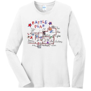 Funny Battle Plan Christmas Home Hand Dawn Alone Xmas Ladies Long Sleeve Shirt