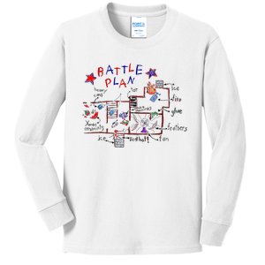 Funny Battle Plan Christmas Home Hand Dawn Alone Xmas Kids Long Sleeve Shirt