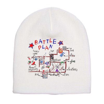 Funny Battle Plan Christmas Home Hand Dawn Alone Xmas Short Acrylic Beanie