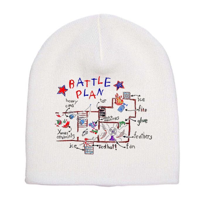 Funny Battle Plan Christmas Home Hand Dawn Alone Xmas Short Acrylic Beanie