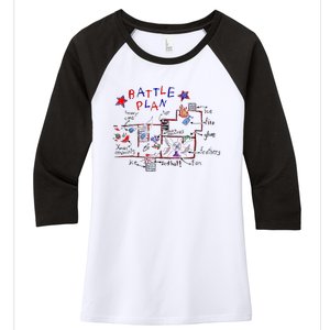 Funny Battle Plan Christmas Home Hand Dawn Alone Xmas Women's Tri-Blend 3/4-Sleeve Raglan Shirt