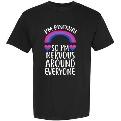 Funny Bisexual Pride Flag Colored Quote Gift Garment-Dyed Heavyweight T-Shirt