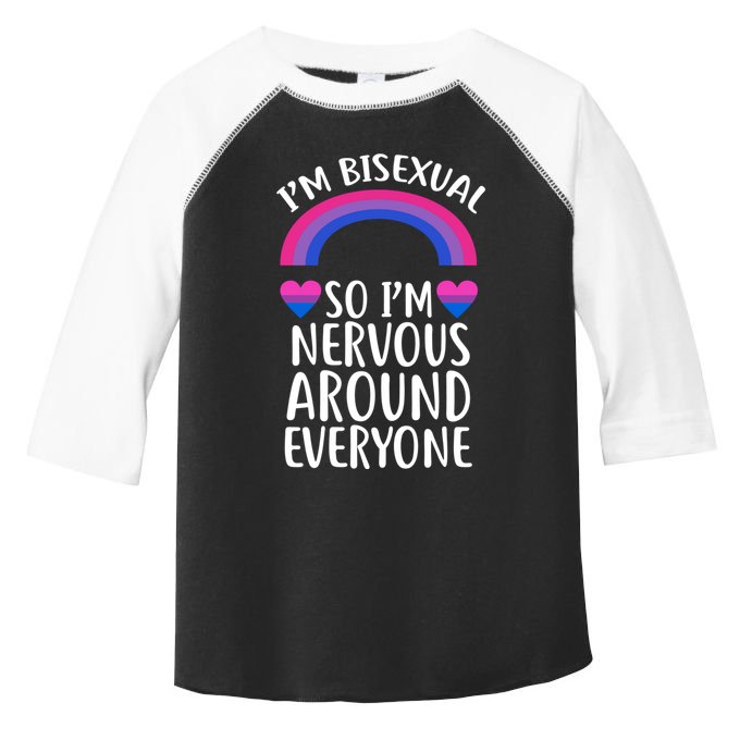 Funny Bisexual Pride Flag Colored Quote Gift Toddler Fine Jersey T-Shirt