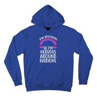 Funny Bisexual Pride Flag Colored Quote Gift Hoodie