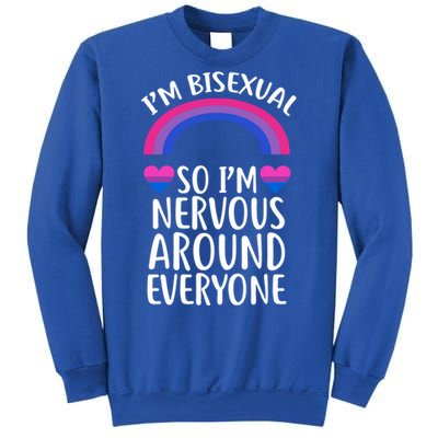 Funny Bisexual Pride Flag Colored Quote Gift Sweatshirt