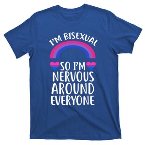 Funny Bisexual Pride Flag Colored Quote Gift T-Shirt