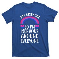 Funny Bisexual Pride Flag Colored Quote Gift T-Shirt