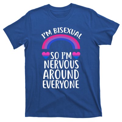 Funny Bisexual Pride Flag Colored Quote Gift T-Shirt