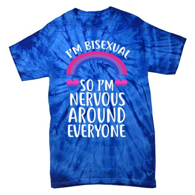 Funny Bisexual Pride Flag Colored Quote Gift Tie-Dye T-Shirt