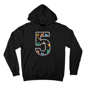 Fifth Birthday Puppy 5 Year Old Birthday Dog Hoodie