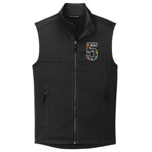 Fifth Birthday Puppy 5 Year Old Birthday Dog Collective Smooth Fleece Vest