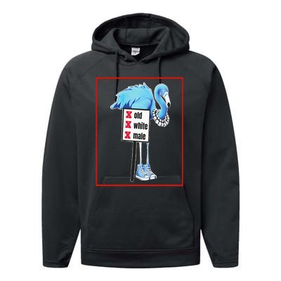 Flamingo Blue Pearls & Chucks No White Oldmale Harris Waltz Performance Fleece Hoodie