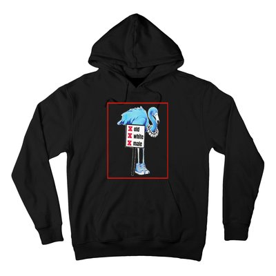 Flamingo Blue Pearls & Chucks No White Oldmale Harris Waltz Hoodie