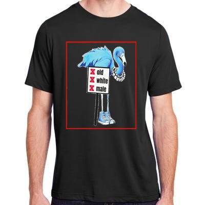 Flamingo Blue Pearls & Chucks No White Oldmale Harris Waltz Adult ChromaSoft Performance T-Shirt