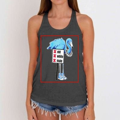 Flamingo Blue Pearls & Chucks No White Oldmale Harris Waltz Women's Knotted Racerback Tank