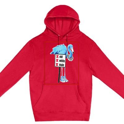 Flamingo Blue Pearls & Chucks No White Oldmale Harris Waltz Premium Pullover Hoodie