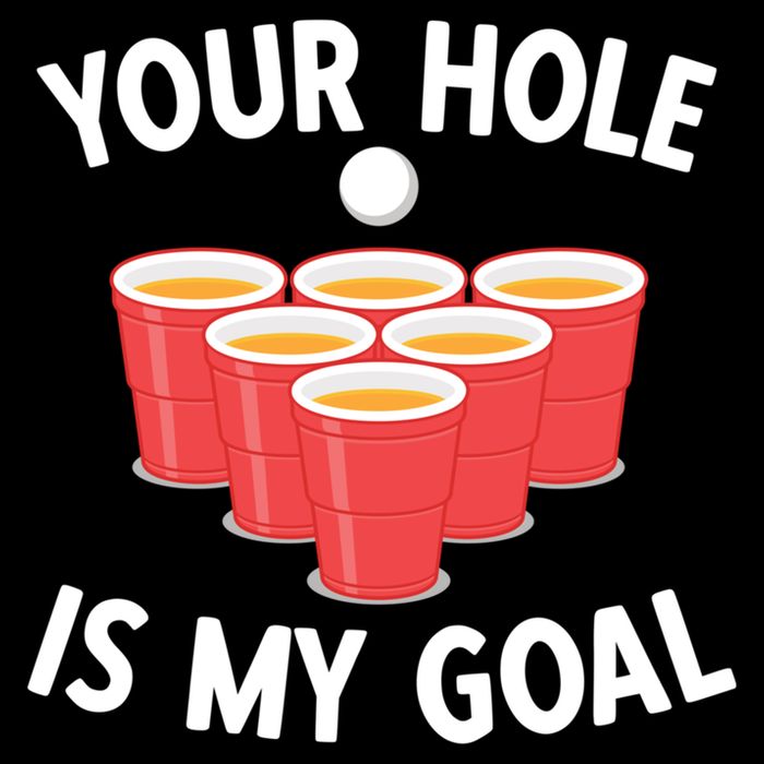 Funny Beer Pong Ing Game Your Hole Is My Goal Gift Bucket Hat