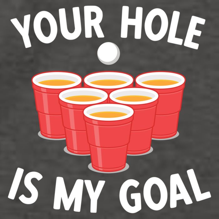 Funny Beer Pong Ing Game Your Hole Is My Goal Gift Vector Backpack