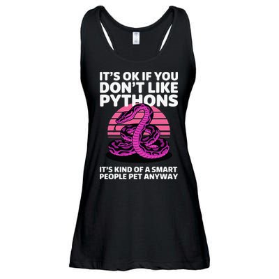 Funny Ball Python Art For Women Snake Ball Python Lover Ladies Essential Flowy Tank