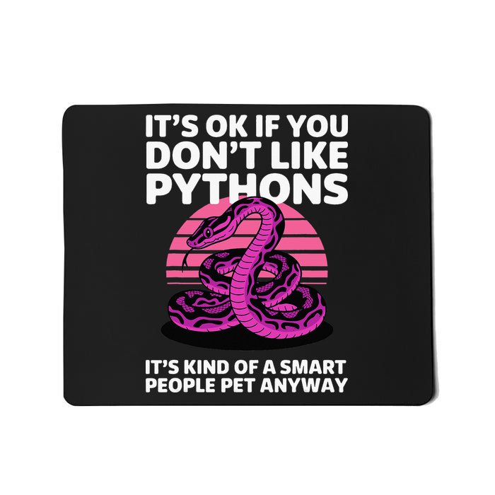 Funny Ball Python Art For Women Snake Ball Python Lover Mousepad